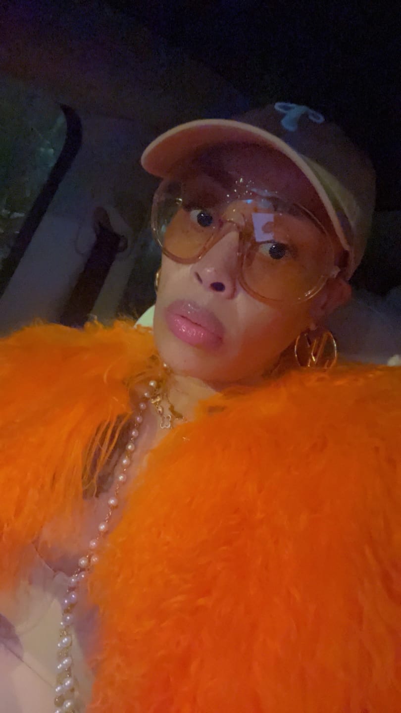 Customer photo review of Gyrls Get Money - Mongolian Crop Fur Coat