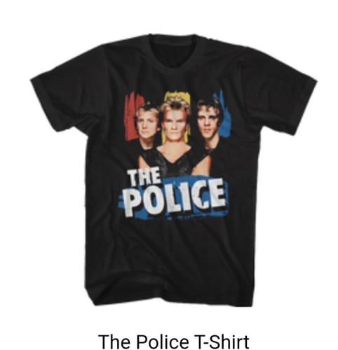 Customer photo review of The Police T-Shirt