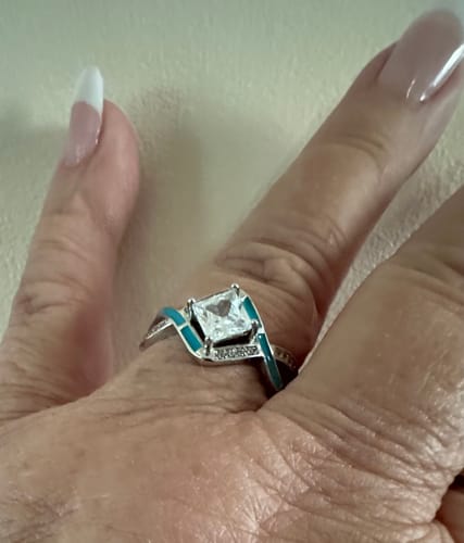 Customer photo review of Cascading Ridges Ring