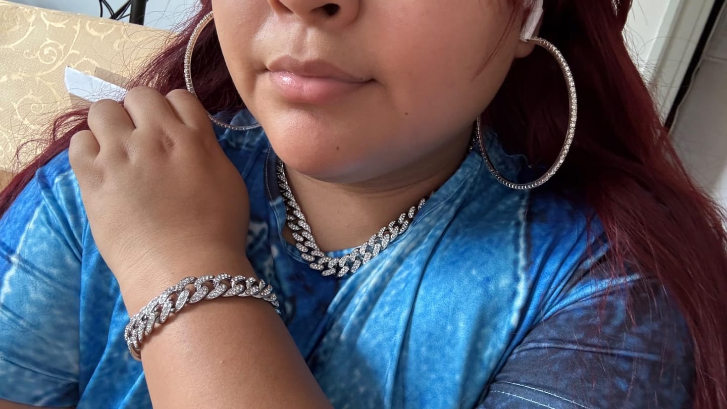 Customer photo review of MABEL NECKLACE, BRACELET AND HOOP  STACK(Ready to Ship)