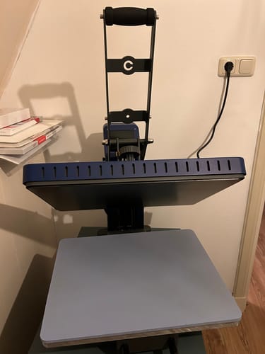 Customer photo review of Flat press 40 x 50 cm Drawer + Automatisch open  voor sublimatie NU OP VOORRAAD