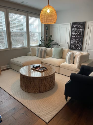 Customer photo review of Sky Velvet Deluxe Plush Modular 4 Piece Sectional