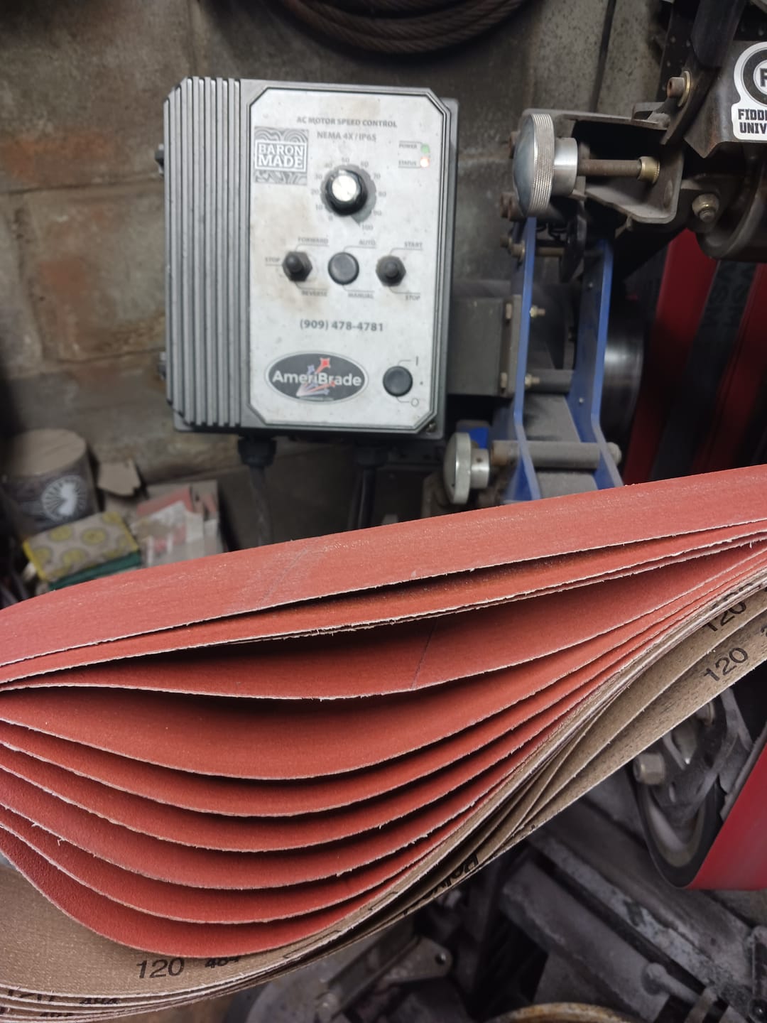 Customer photo review of 2 X 72 Inch EdgeCore Ceramic Grinding Belts