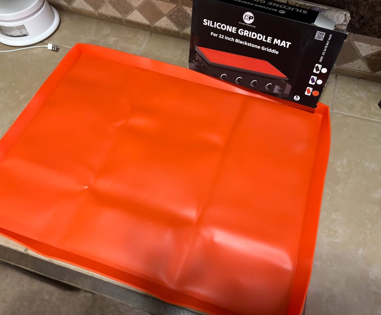 Customer photo review of Silicone Griddle Mat