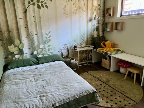 Customer photo review of Owl's Woodland Retreats Wallpaper Mural
