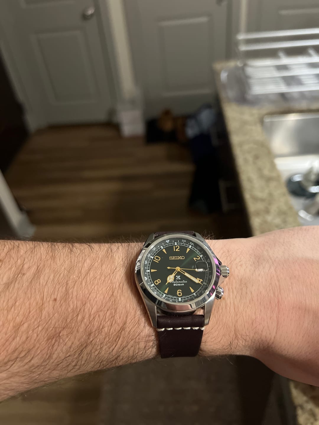 Customer photo review of Jedburgh 2.0 Leather Watch Strap