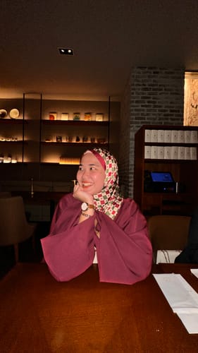 Customer photo review of Monogram Shawl (Burgundy)
