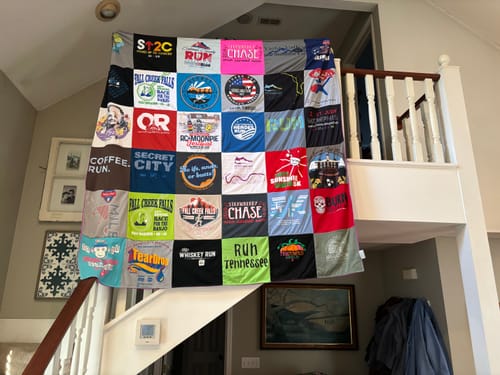 Customer photo review of Project Repat T-Shirt Quilt