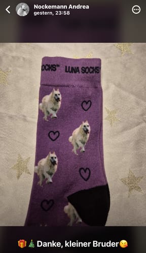 Uli C. review of Personalisierte Socken mit deinem Haustier image 1 out of 1