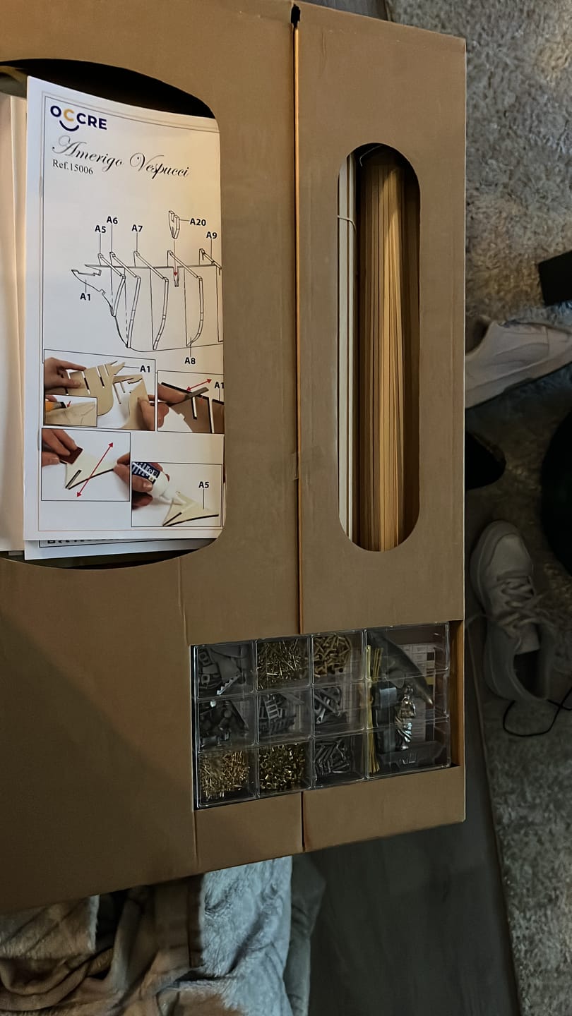 Customer photo review of Maqueta Barco Amerigo Vespucci