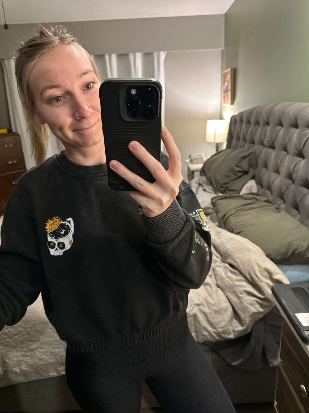 Customer photo review of Embrace the Existential Dread Crewneck