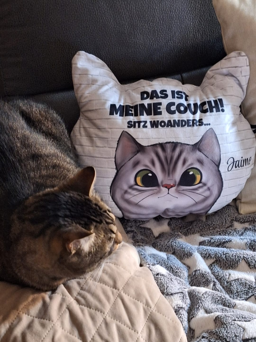 Customer photo review of Unsere Couch - Individuelles Formkissen