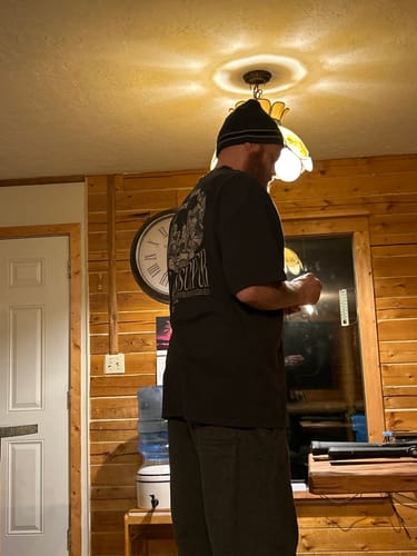 Customer photo review of 'The Last Supper' Oversized Faded T-Shirt