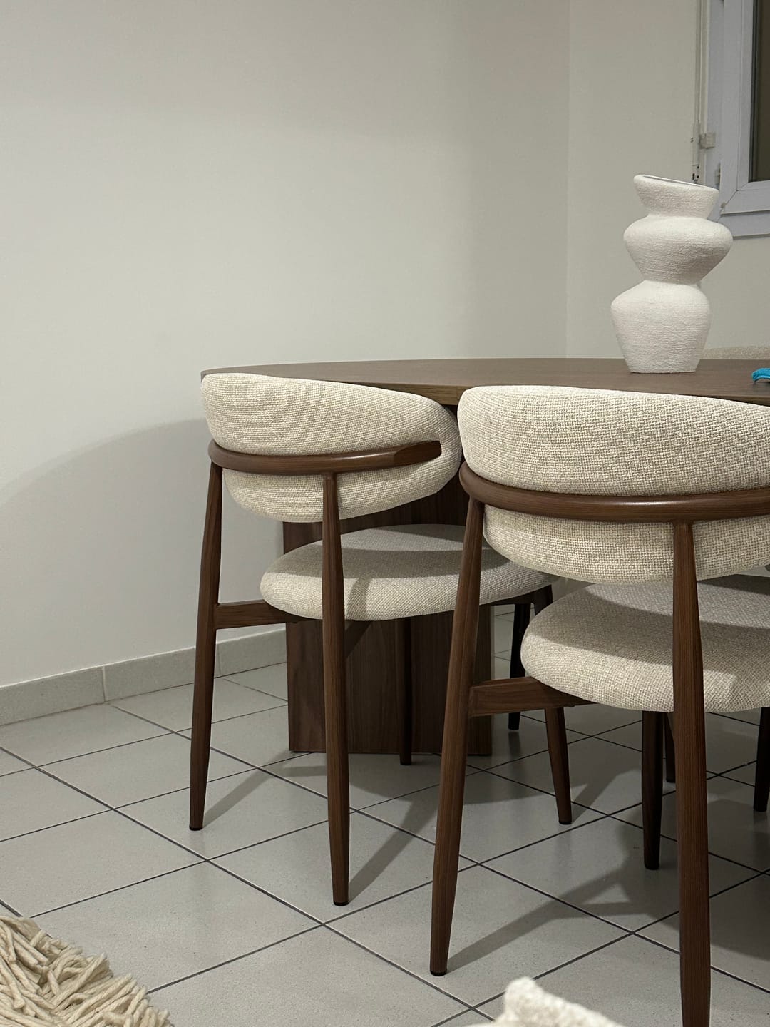 Customer photo review of Silla de comedor nórdica acero nogal Olimpo