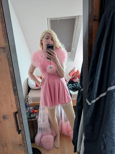 Customer photo review of Wicked Glinda ROSA Kleid Damen Kostüm