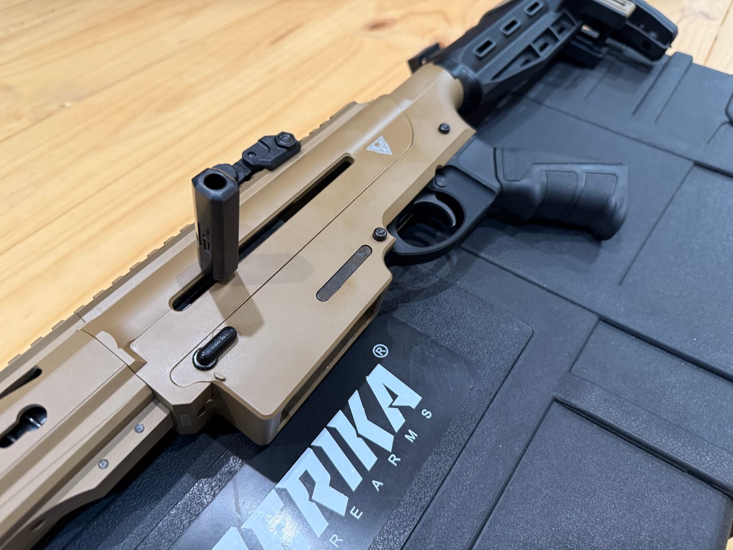 Customer photo review of Berika 12g Shotgun Extended Charging/Bolt Handle