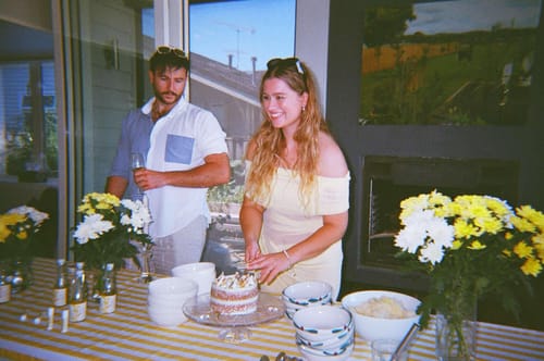 Customer photo review of lemon meringue cake