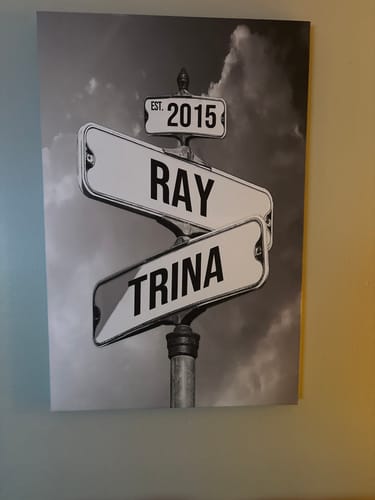 Customer photo review of COUPLES DATE OF LOVE by Cstm Canvas