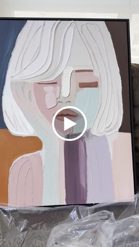 Customer review photo for Plaster Art Texture Painting #SG256