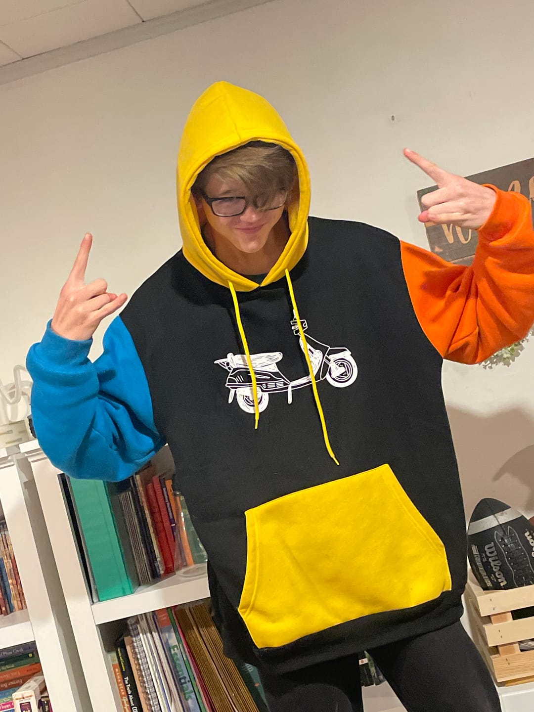 Customer photo review of "Scoots Magoots" Hoodie