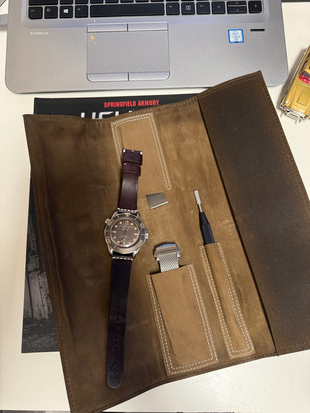 Customer photo review of Jedburgh 2.0 Leather Watch Strap