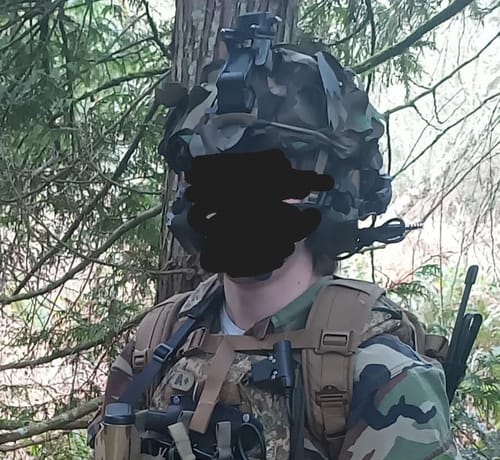 Customer photo review of Predator Ghillie™ Helmet Cover