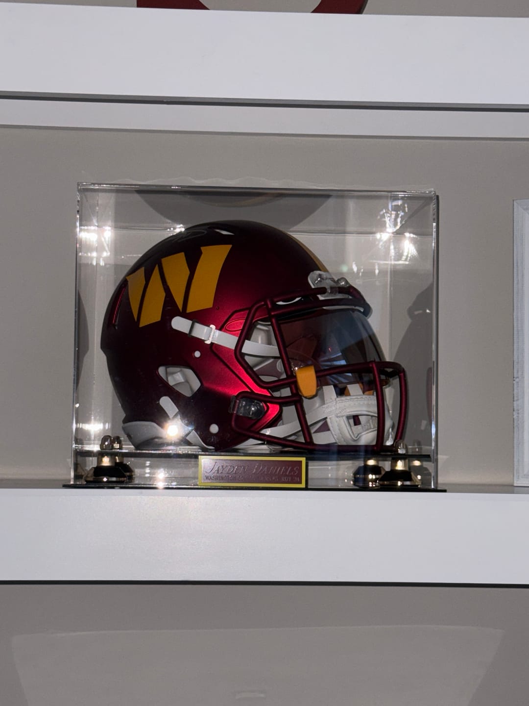 Customer photo review of Acrylic Full Size Football Helmet Display Case - Clear (V44/A002)