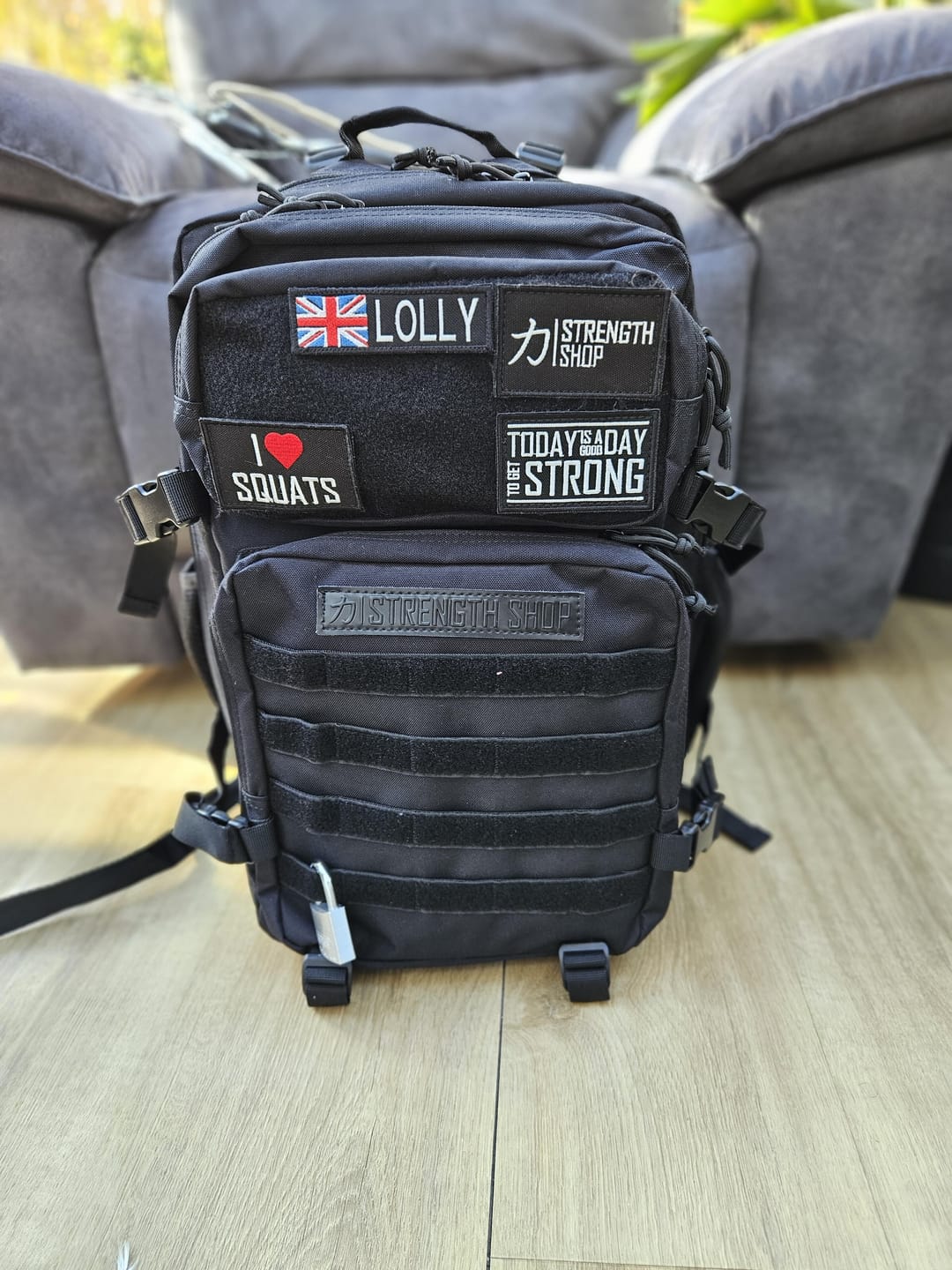 Customer photo review of Training Backpack 2.0, Black - Add Extra Patches
