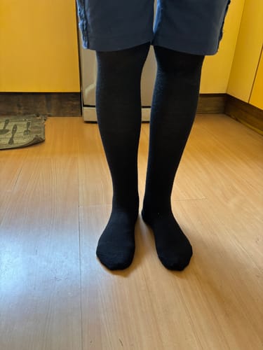 Customer photo review of Black Bamboo Compression Socks