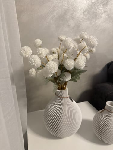 Customer photo review of Fleur de Kiku - Blanc (10 tiges)