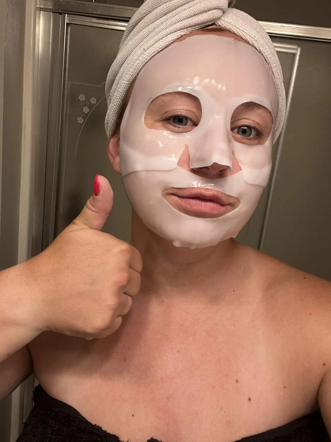 Customer photo review of Bio-Collagen Face Mask