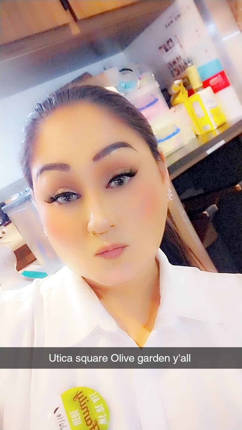 Customer photo review of Perla Green Prescription Colored Contact Lenses
