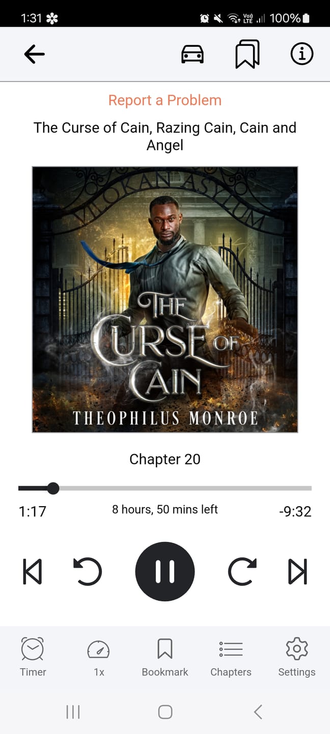 Customer photo review of The Curse of Cain, Razing Cain, Cain and Angel (The Vilokan Asylum: Books 1-3) Audiobook