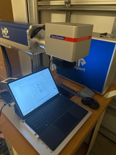 Customer photo review of Monport GQ 50W (7.9" x 7.9") Fiber Laser Engraver & Marking Machine with FDA Approval