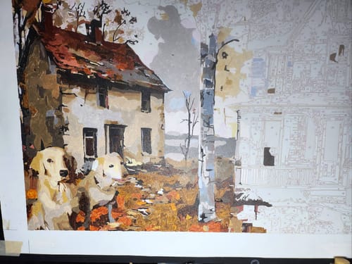 Customer photo review of Custom Paint by Numbers Kit for Personalized Artwork
