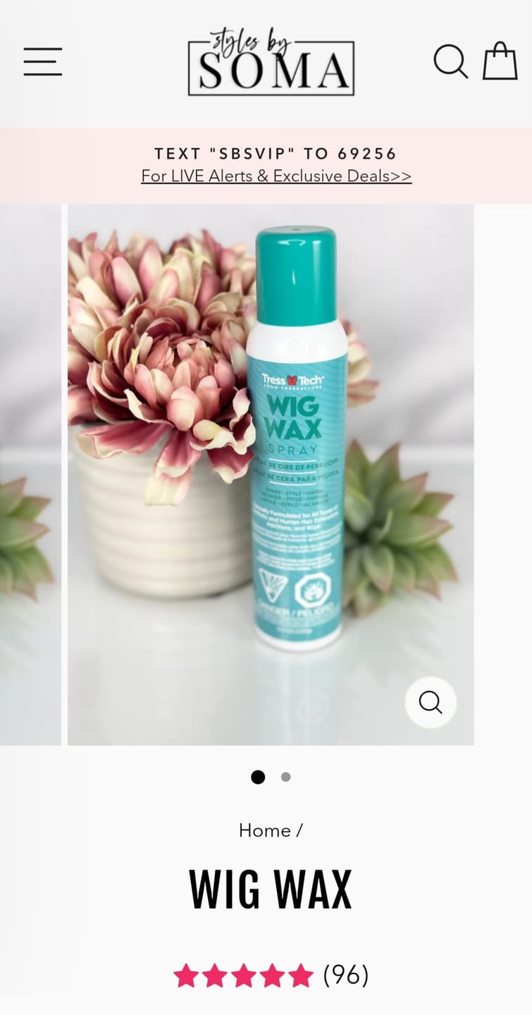 Customer photo review of WIG WAX