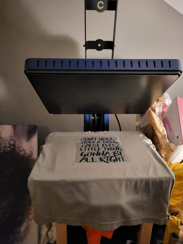 Customer photo review of Flat press 40 x 50 cm Drawer + Automatisch open  voor sublimatie NU OP VOORRAAD