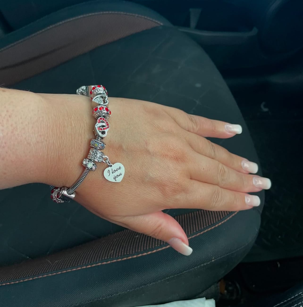Customer photo review of I Love You Bracelets