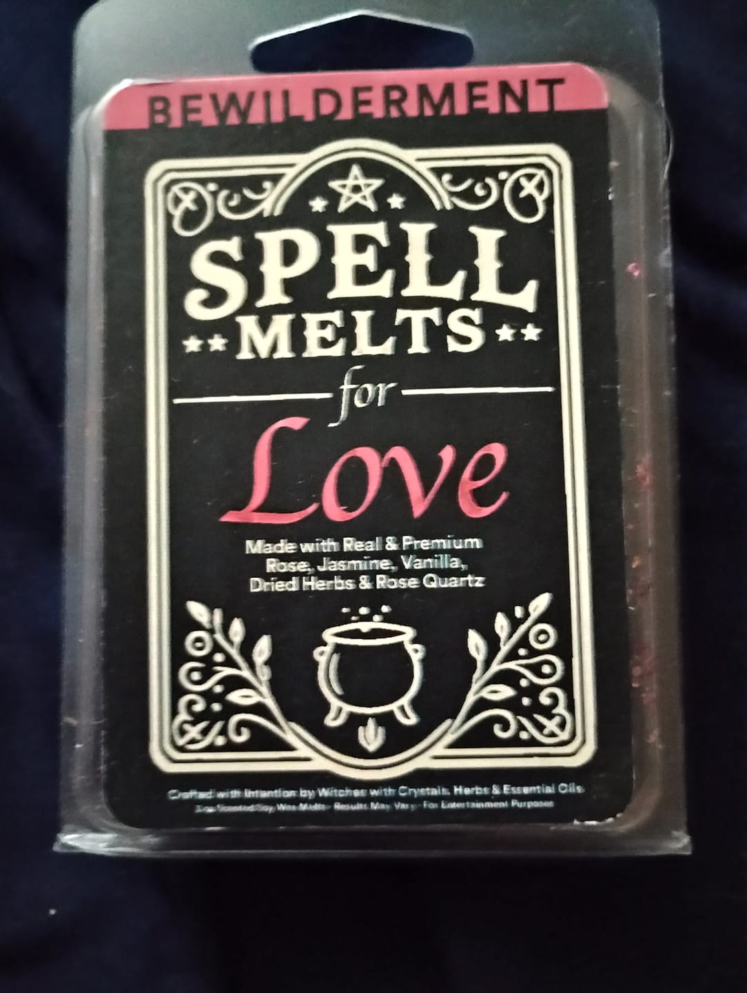 Customer photo review of Spell Melts for Love Wax Melts