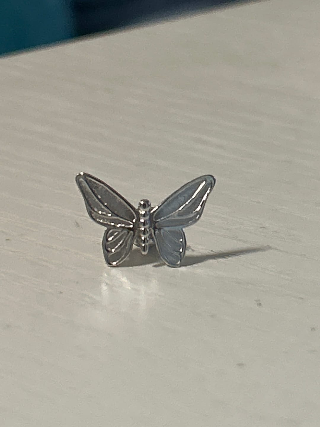 Customer photo review of BUTTERFLY EARRING (STUD)