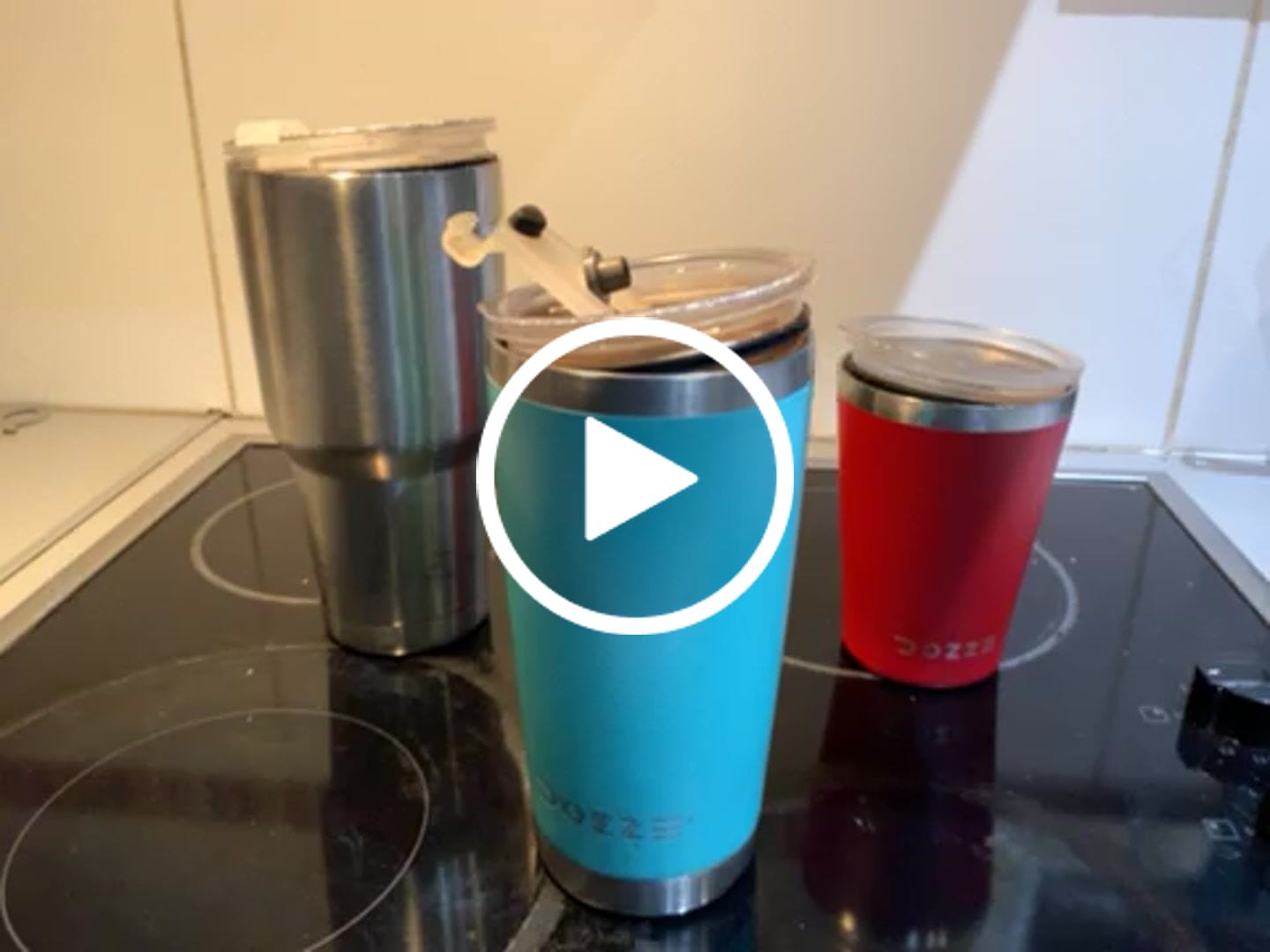 Customer video review of DOZZE Tumbler Lid