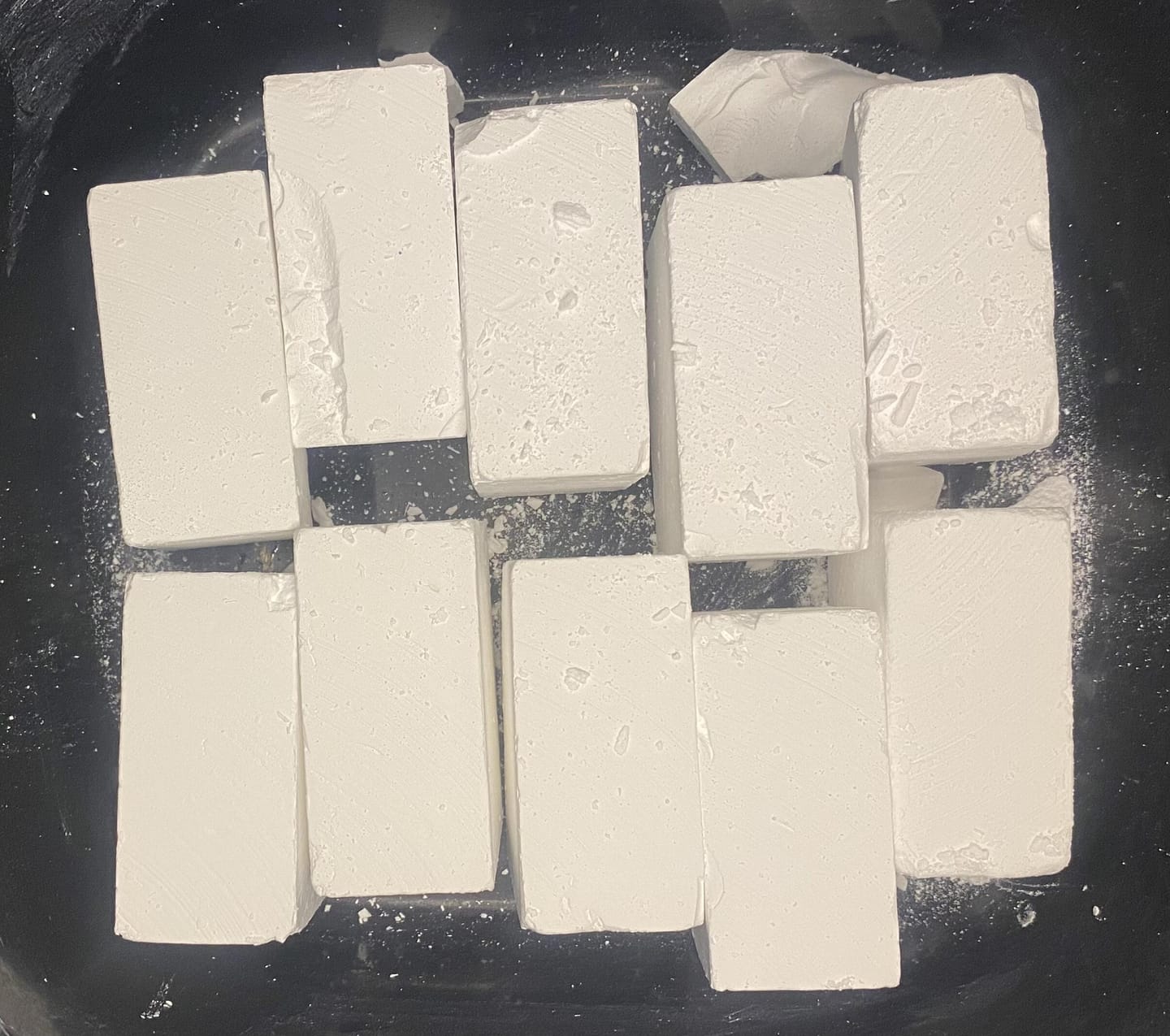 Customer photo review of Magnesium Carbonate Chalk - Case of 8 Blocks
