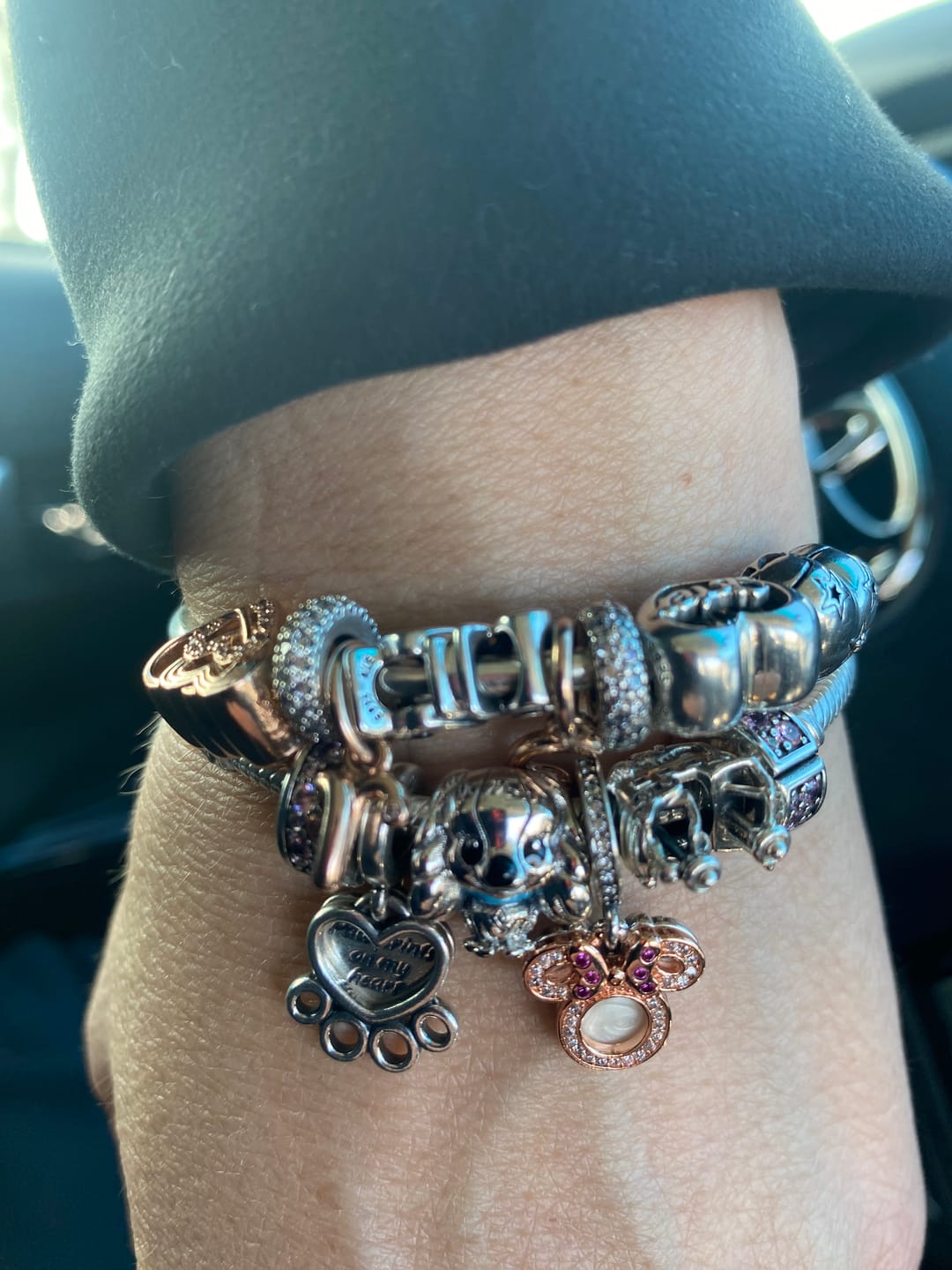 Customer photo review of Pulsera Cola de Raton