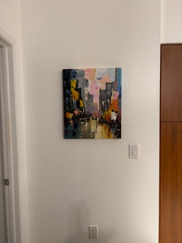 Customer review photo for COLORFUL PAINTING #CA169