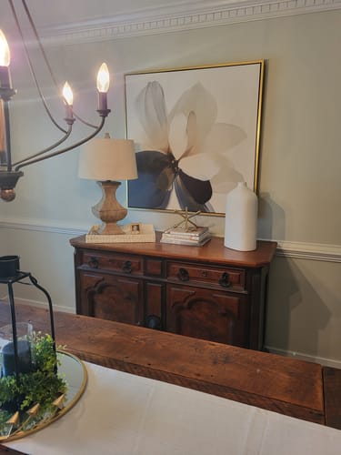 Customer photo review of Whispering Petals Canvas Art