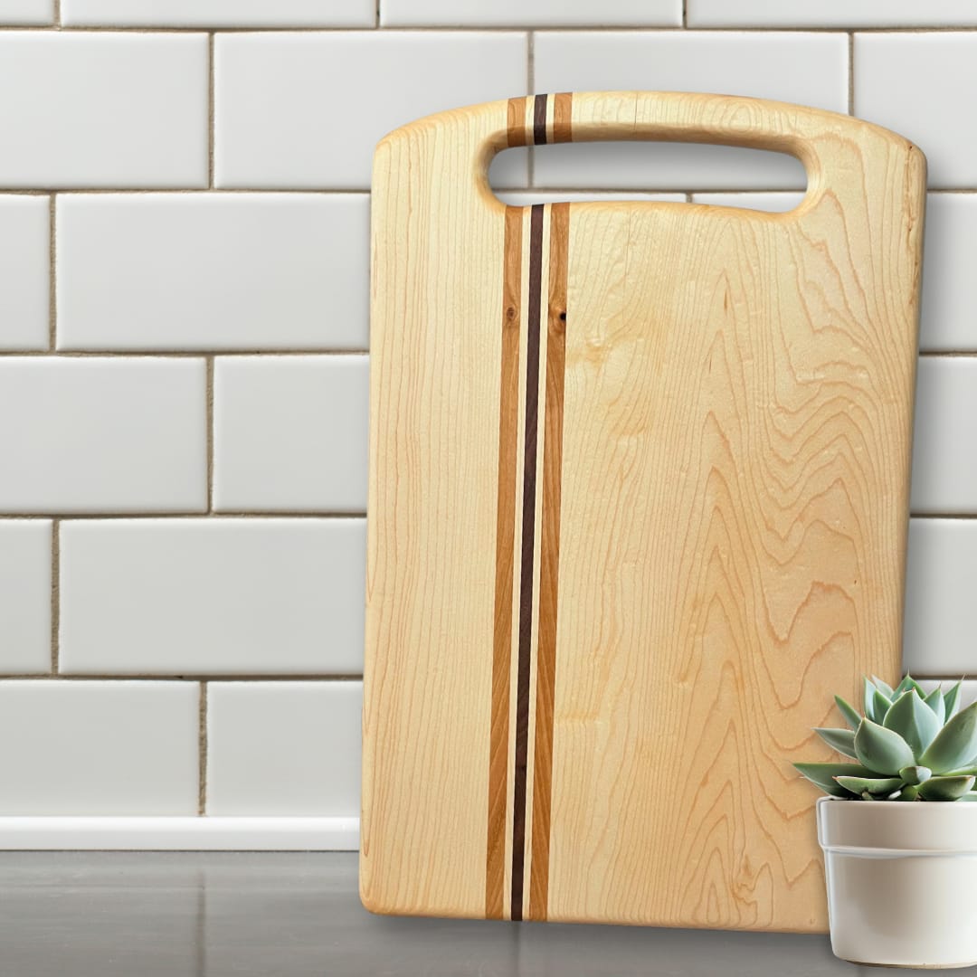 Customer photo review of 17.75x11.75" Oblong Dual Handle Serving Board Acrylic Router Template