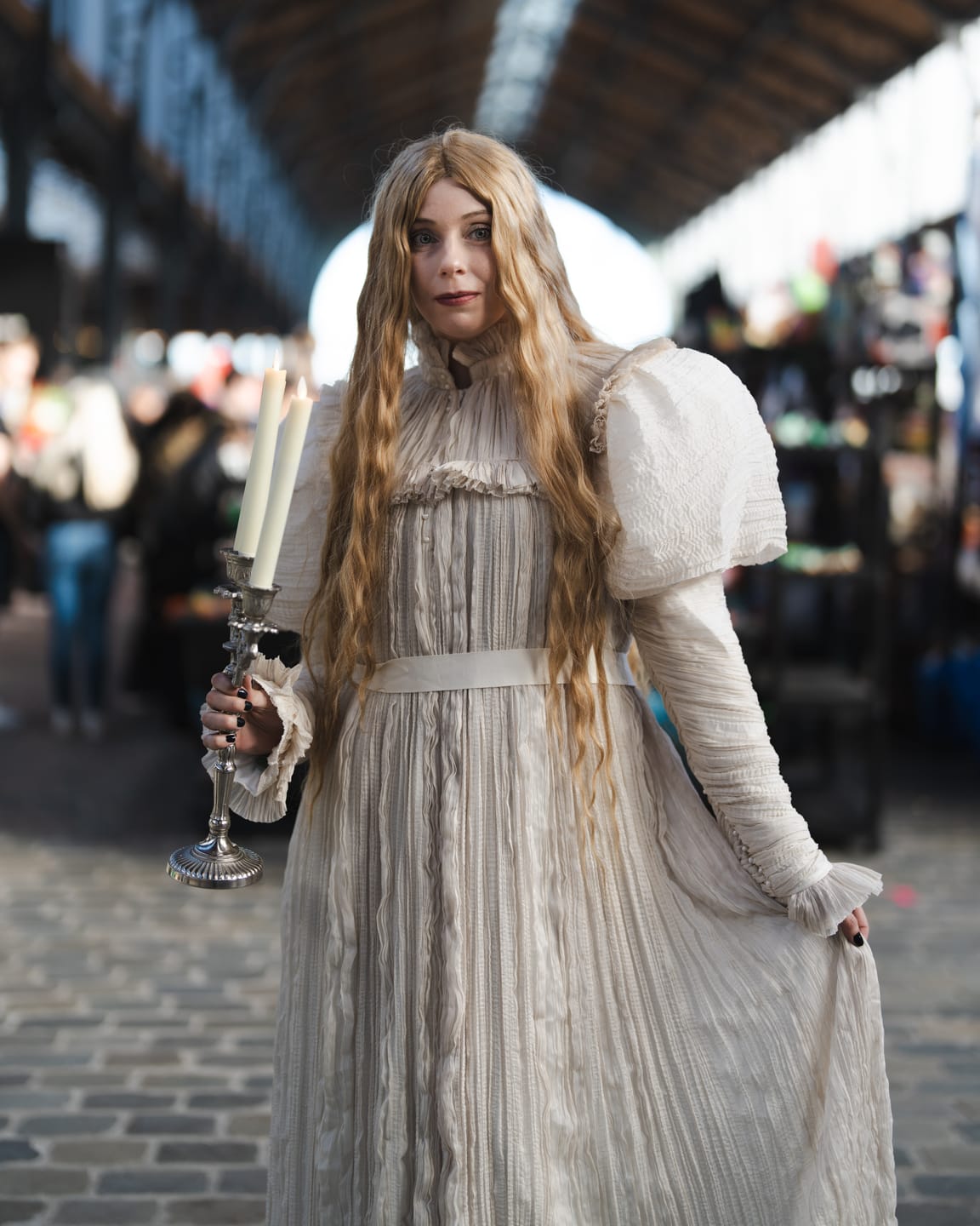Customer photo review of CRIMSON PEAK™ Edith Victorian Gown in Ivory