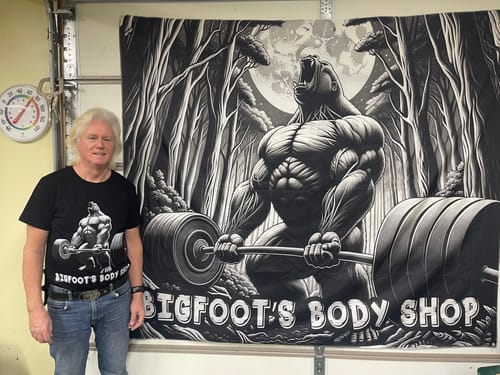 Customer photo review of Gorilla in Jungle Gym Flag Train Like a Beast 11314