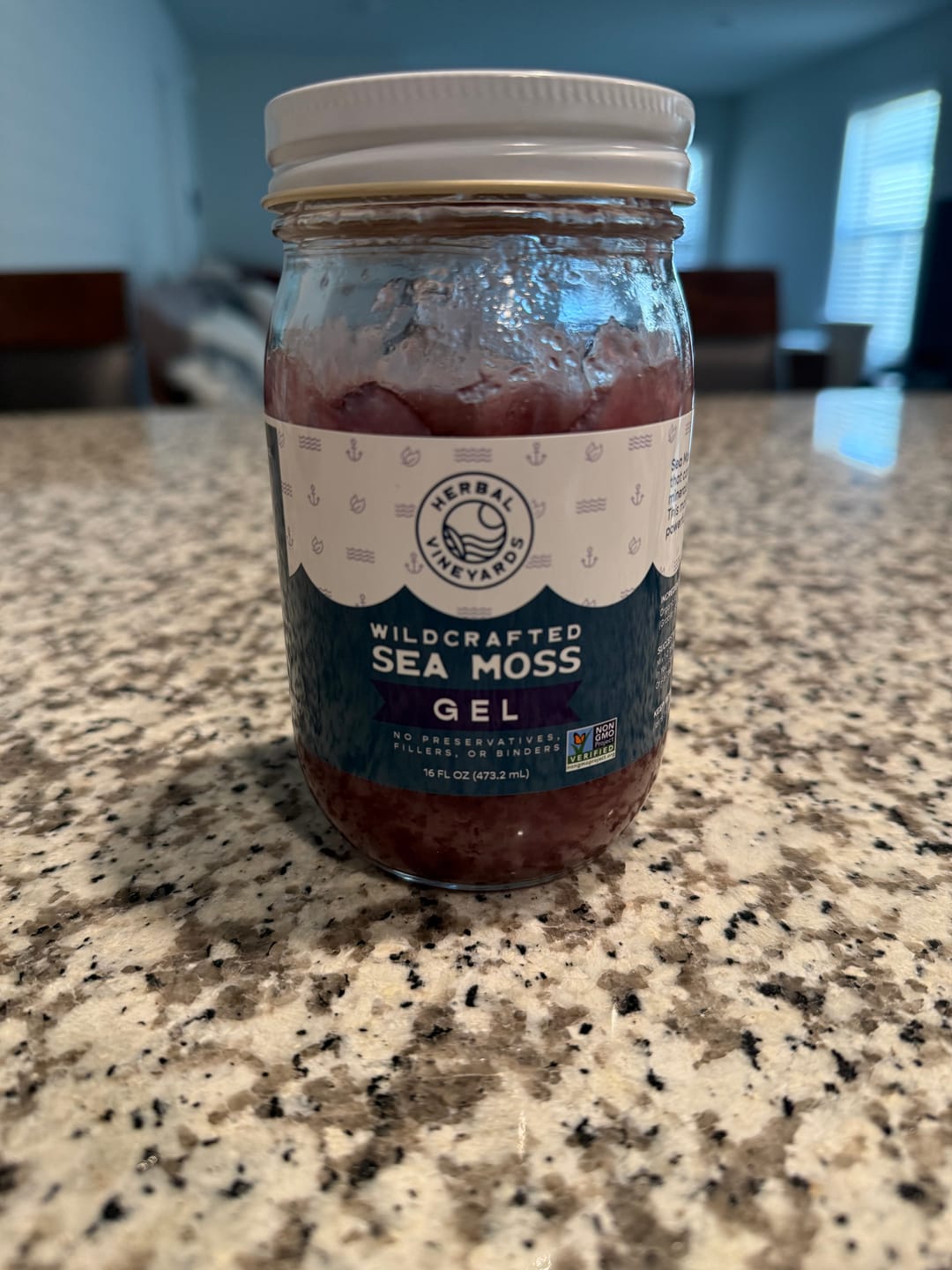 Customer photo review of EXCLUSIVE PURPLE SEA MOSS GEL
