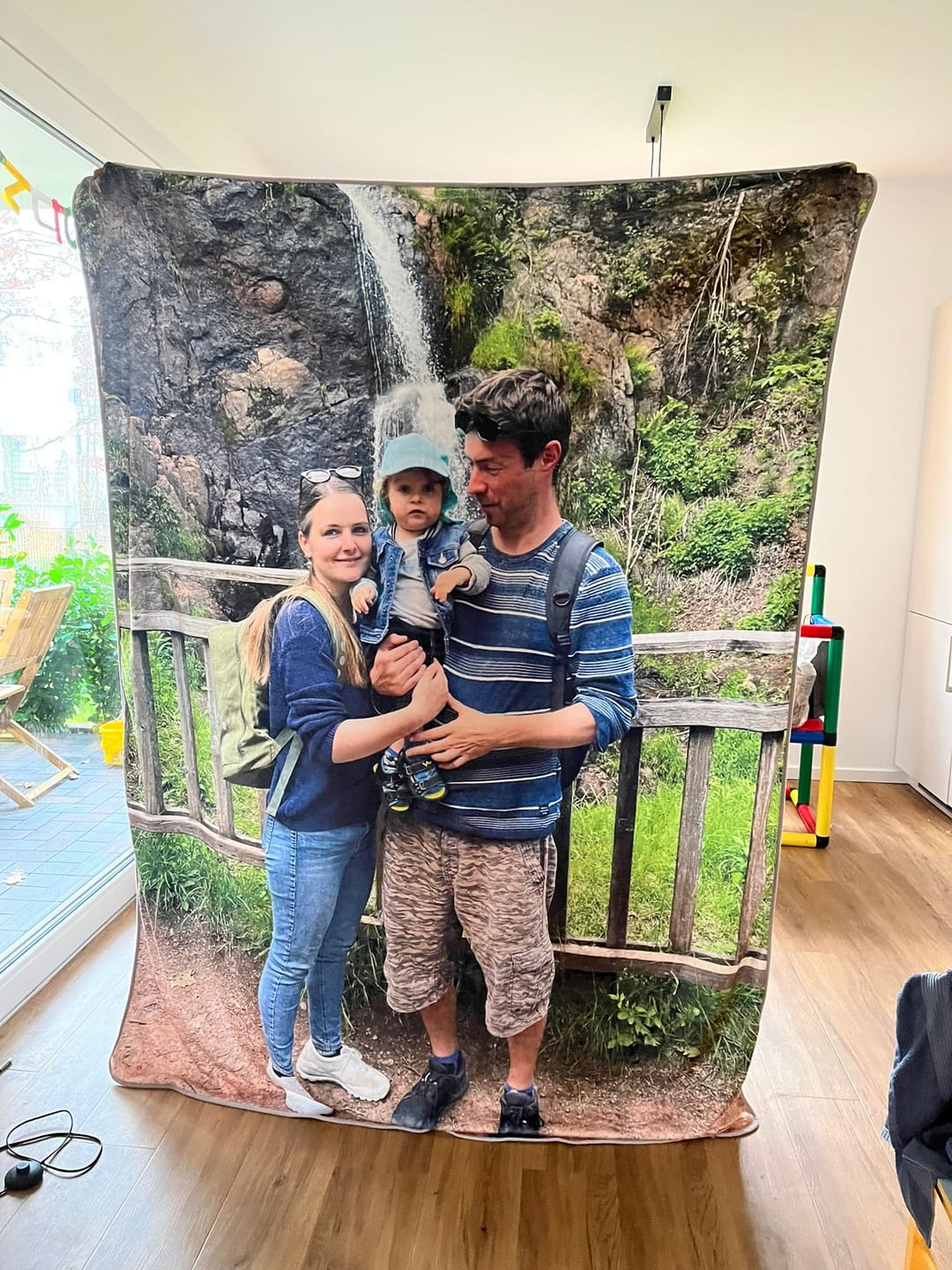 Customer photo review of Personalisierte Foto Kuscheldecke